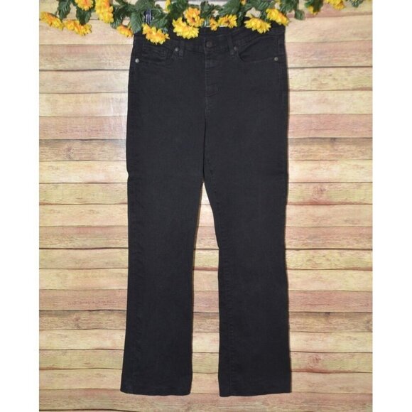 Levi's Ladies Black Classic Bootcut Jeans Size 8 Stretch Casual Western - Picture 1 of 10